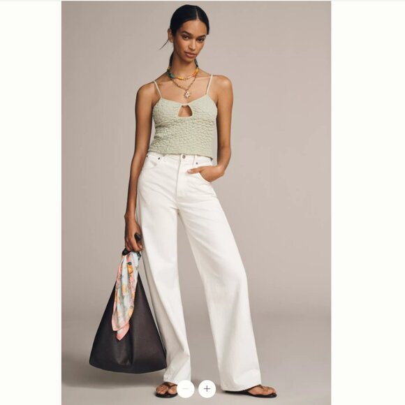 By Anthropologie Popcorn Cut-Out Cami XXS NWT - Picture 2 of 6